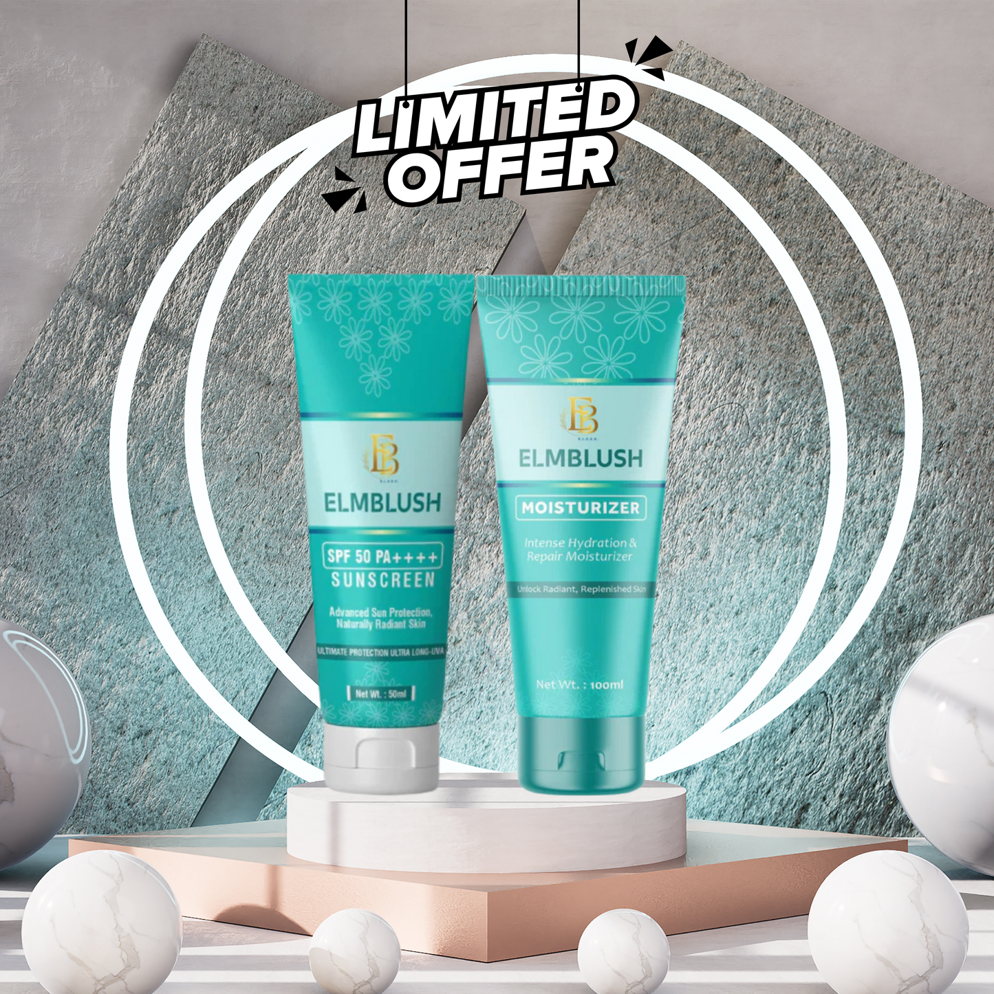 Combo Pack 2 Moisturizer + Sunscreen | Hydration & Sun Defense in One Perfect Pair