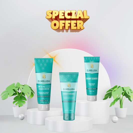 Combo Pack 3 ELM Blush Essential Skincare Trio