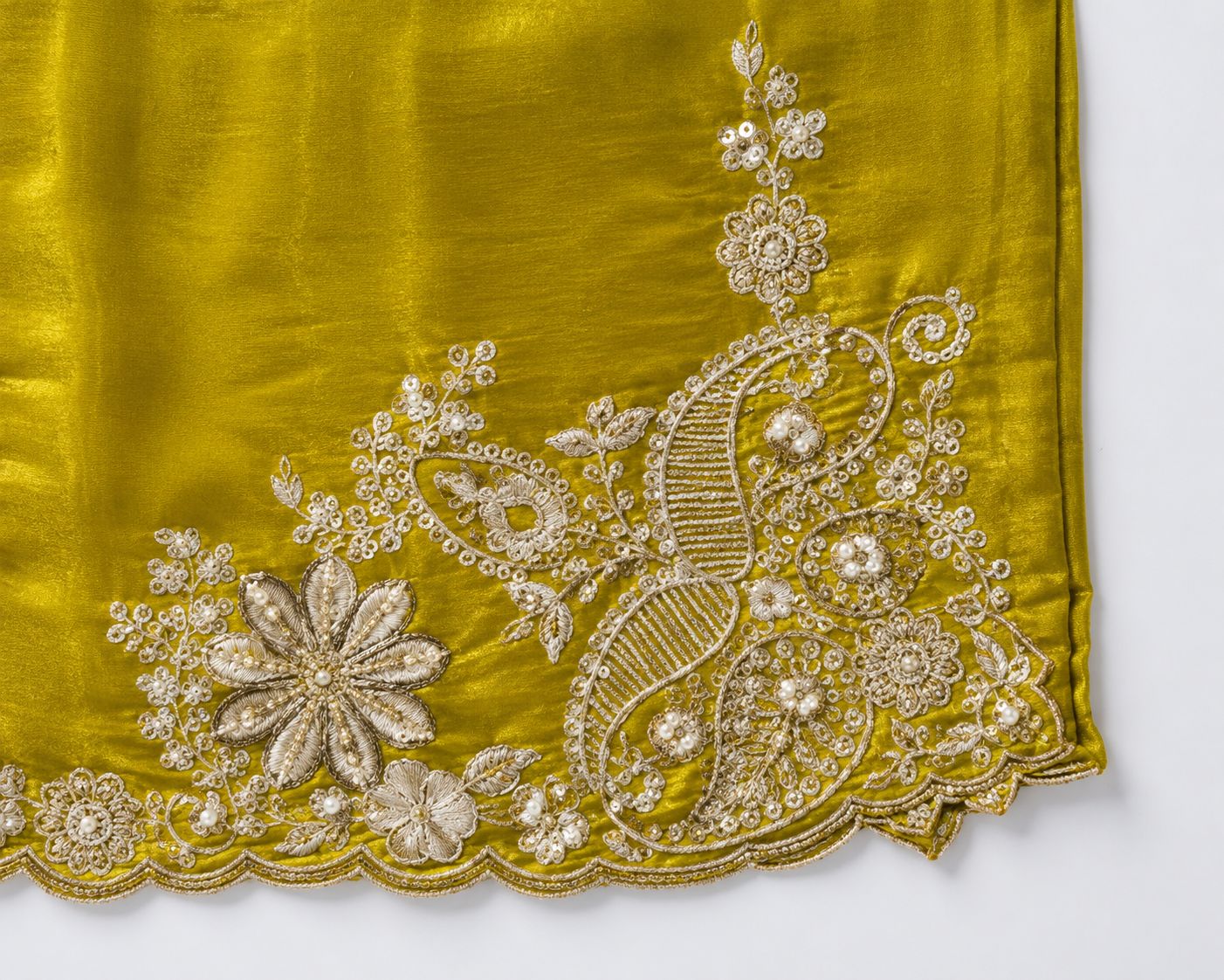 Olive Green Embroidered Suit Set with Dupatta for Women
